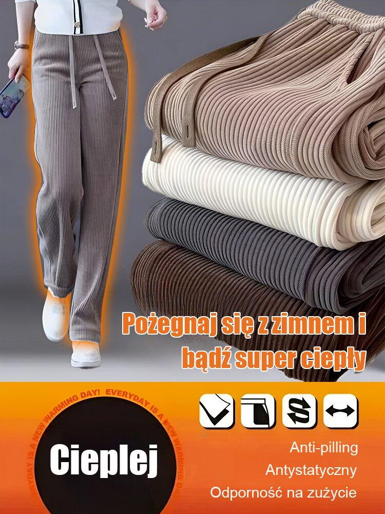 Nowe proste sztruksowe spodnie na jesień i zimę