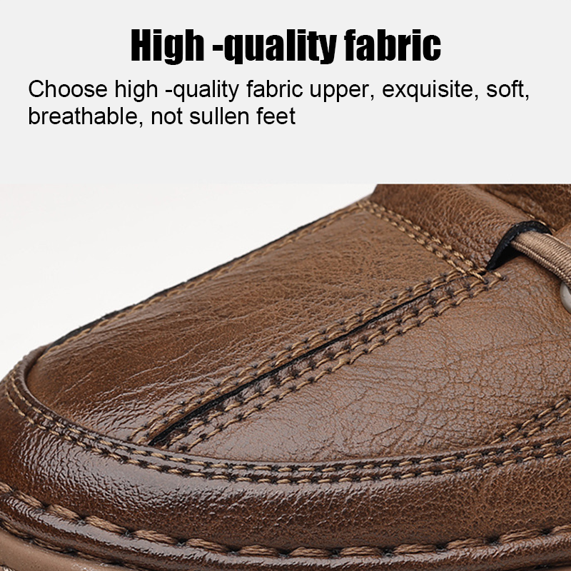 Sapatos casuais respiráveis ​​de couro artesanal italiano