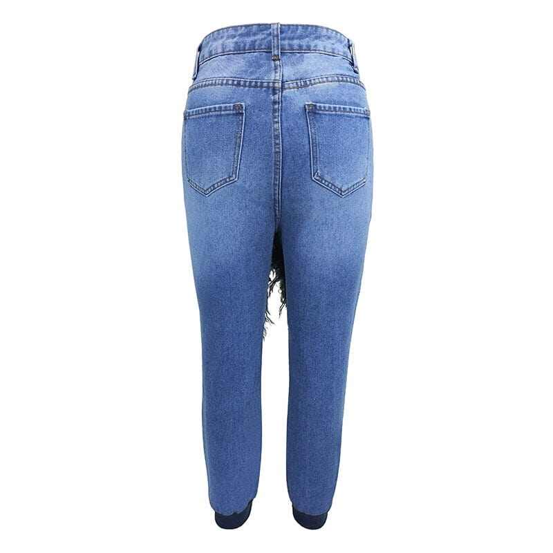 Jeans femininos, cintura alta da moda, podem ser usados ​​em todas as estações, jeans retrô