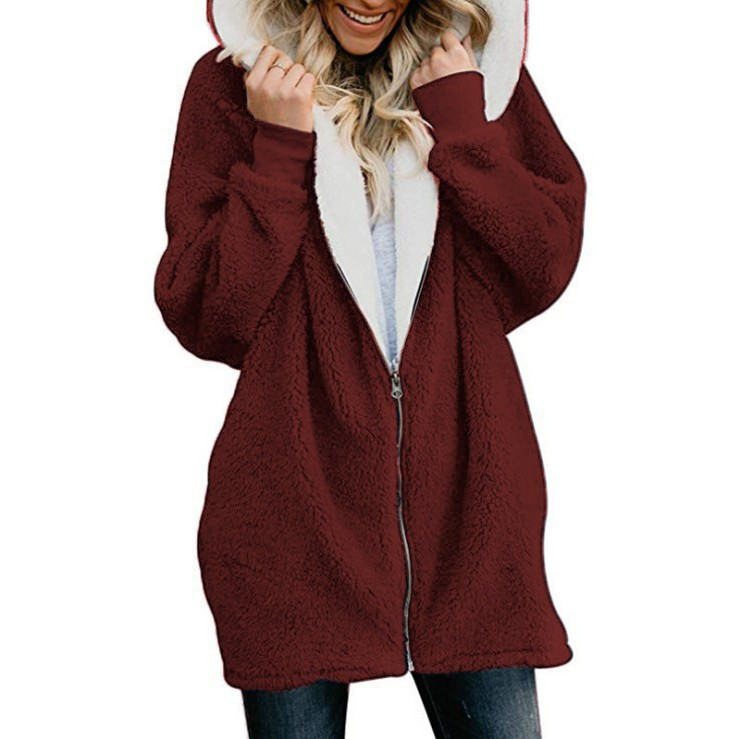 2024 outono e inverno nova jaqueta de pelúcia para mulheres