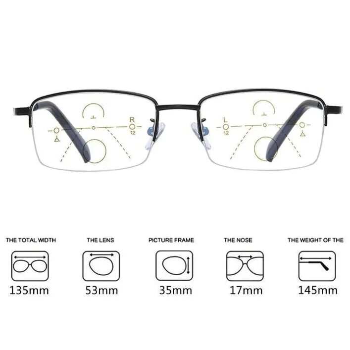 New Bifocal Progressive And Anti-Blue Eyewear Ultralight Reading Glasses
