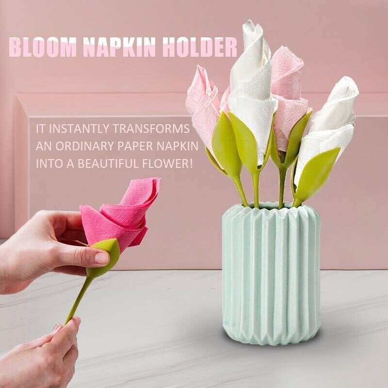 Stojak na serwetki Bloom - uczyń życie romantycznym